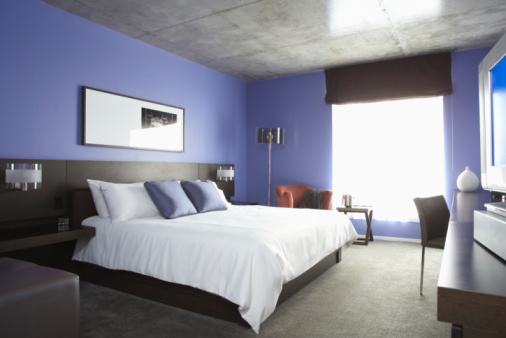дизайн интерьера синяя комната